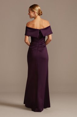 Embellished High Neck Gown with Knot Detail Marina 262062D