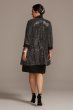 Metallic Open Front Plus Size Blazer and Dress Set RM Richards 3607DW