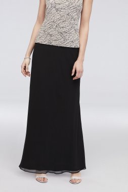 Long Chiffon Skirt with Picot Trim Alex Evenings 36527