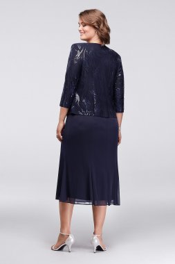 London Long Sleeve Lace Short Sheath Dress Karen Kane L09580