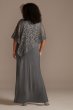 Jersey Sheath Plus Size Gown with Sequin Capelet RM Richards 5239W