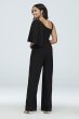 Asymmetric Sleeve Jumpsuit with Crystal Belt Morgan and Co 5252