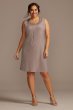 Plus Size Jersey Dress and Sheer Sleeve Jacket Set RM Richards 5394W