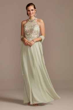 Off the Shoulder Embellished Detail Plus Size Gown Alex Evenings 84122267