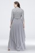 Sequin Lace and Mesh Plus Overskirt Jacket Dress RM Richards 7300W