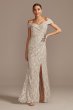 Off the Shoulder Lace Gown with Embellished Detail Alex Evenings 81122267