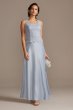 Scalloped Glitter Lace Dress with Satin Skirt Alex Evenings 81122326