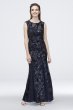 Metallic Sequin and Soutache Gown with Godets Alex Evenings 81177371