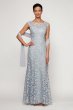 Floral Embroidered Mermaid Dress with Shawl Alex Evenings 8117912