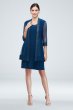 Illusion Sleeve Jacket and Knee-Length Dress Set RM Richards 8993