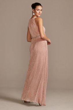 Chiffon Wide-Leg Pants with Waist Tie Alex Evenings 532071