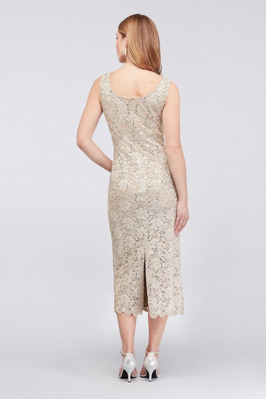 Stretch Sequin Lace Tank Dress and Matching Jacket RM Richards 9896