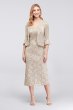 Stretch Sequin Lace Tank Dress and Matching Jacket RM Richards 9896