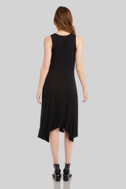 Twisted Jersey Knit Sleeveless V-Neck Dress Karen Kane L13425