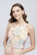 Floral-Printed Chiffon Sheath with Beaded Waist SL Fashions SL171169