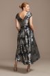 Floral Brocade High-Low A-Line Dress VCRS1482