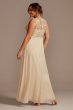 Embellished Illusion Bodice A-Line Plus Size Gown David's Bridal WBM2081