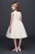 Corded Lace Flower Girl Dress with Tulle Skirt David's Bridal OP228