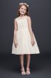 Corded Lace Flower Girl Dress with Tulle Skirt David's Bridal OP228