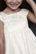 Embroidered Satin Floral Flower Girl Dress David's Bridal OP255