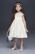 Embroidered Satin Floral Flower Girl Dress David's Bridal OP255