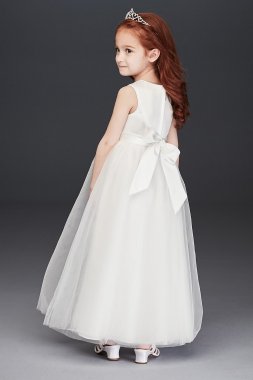 Off-the-Shoulder Lace and Tulle Flower Girl Dress Speechless SC476D01H908