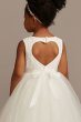 Ball Gown Flower Girl Dress with Heart Cutout David's Bridal RK1368