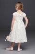 Lace Flower Girl Ball Gown with Illusion Sleeves David's Bridal RK1381