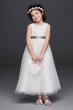 Tulle and Lace Flower Girl Dress with Heart Cutout David's Bridal RK1384