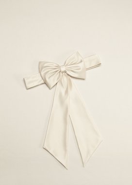 Satin Flower Girl Sash with Back Bow David's Bridal S1041