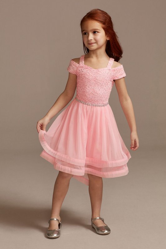 Off the Shoulder Ribbon Hem Flower Girl Dress Speechless SC476C01H908