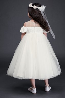 Lace and Tulle Two-Piece Flower Girl Dress US Angels LF0693DB