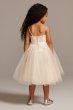 Floral Applique Spaghetti Strap Flower Girl Dress David's Bridal WG1406