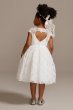 Cap Sleeve Lace Heart Cutout Flower Girl Dress David's Bridal WG1408