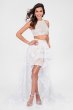 Floral Crop Top and Mini Skirt Two-Piece Set Terani Couture 1711P2731