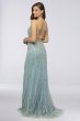 Beaded Tulle Spaghetti Strap Sheath Dress Terani Couture 1912P8232