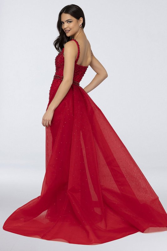 Sweetheart Sheath Dress with Tonal Crystals Terani Couture 1912P8438