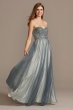 Corded Lace Embellished Plunge Bodice Tulle Gown Blondie Nites 2122BN