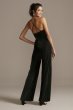 Wide-Leg Velvet Jumpsuit with Spaghetti Straps Teeze Me 737113U