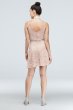 Embroidered Metallic Overlay Dress with Illusion Speechless D80161TFB