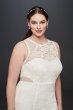 Illusion Corded Lace Trumpet Plus Size Dress DB Studio DB19799W