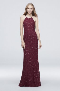 Sequin Lace Mermaid Dress with Corset Back DB Studio DS270018