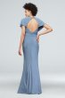 Jersey Flutter Sleeve Dress with Ruched Waistline DB Studio DS270053