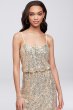 Allover Sequin Blouson Tank Bridesmaid Dress David's Bridal F19828