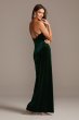 V-Neck Velvet Sheath Dress Teeze Me H734329