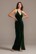 V-Neck Velvet Sheath Dress Teeze Me H734329