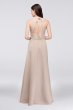 Crystal Necklace Faille A-Line Bridesmaid Dress Oleg Cassini OC290034