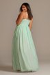 Bead and Pearl Embellished Plus Size Chiffon Gown Speechless W43793TS6