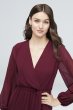 Long Sleeve Chiffon Faux-Wrap Dress DB Studio W60041