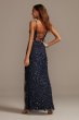 Embellished Overlay Sheath Dress with Floral Slit David's Bridal WGINKI04